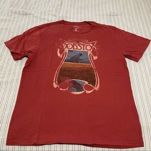 Large Red Target graphic T-shirt